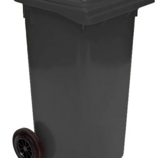 140 litre wheelie bin black